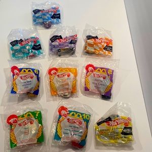 Lot of 10 1990’s Hot Wheels McDonalds Toys